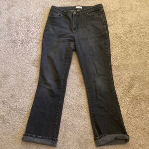 St John's Bay Stretch Boot Black Jeans